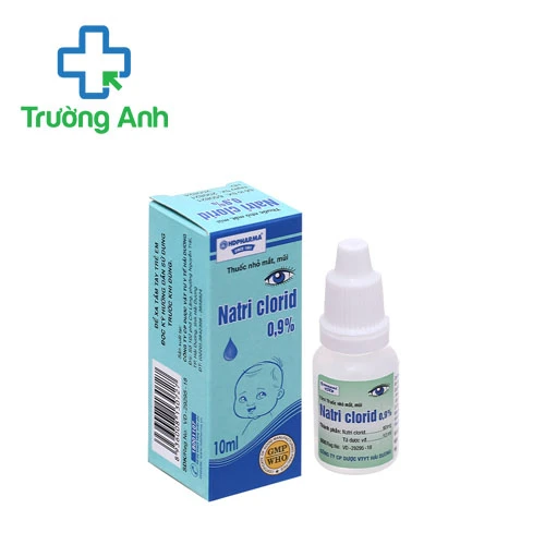 Natri clorid 0,9% 10ml HD Pharma - Dung dịch nhỏ mắt phòng các bệnh về mắt