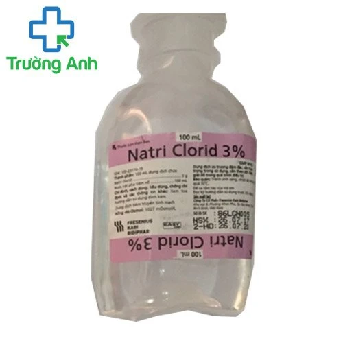 Natri clorid 3% 100ml Fresenius Kabi - Bù nước và điện giải