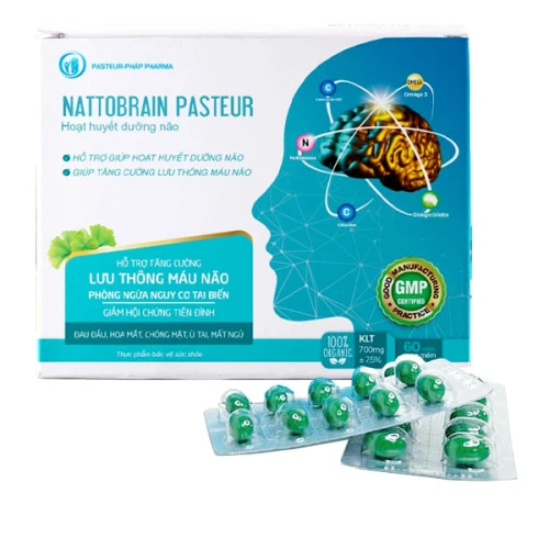 Hoạt huyết dưỡng não Nattobrain Pasteur - Giúp bổ não hiệu quả