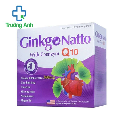 NĐ GINKGO NATTO Q10 - Giảm xơ vữa động mạch hiệu quả