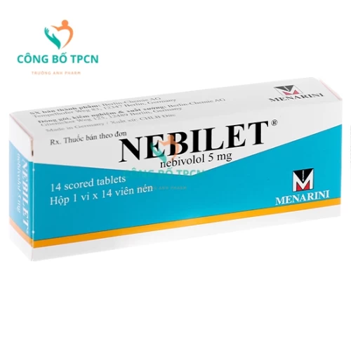 Nebilet 5mg - Thuốc điều trị tăng huyết áp và suy tim hiệu quả của Đức