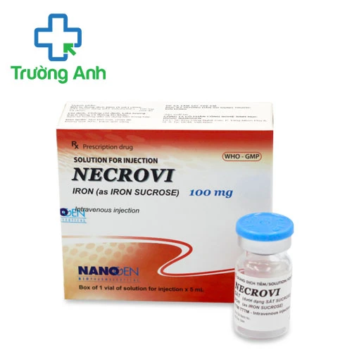 Necrovi 100mg/5ml Nanogen - Thuốc điều trị thiếu sắt hiệu quả