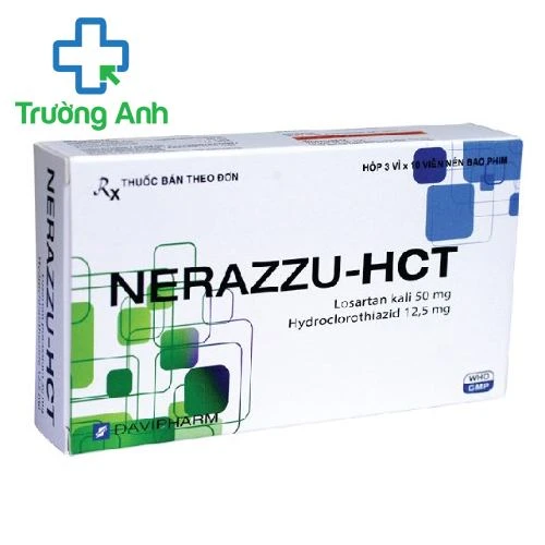 Nerazzu-HCT - Thuốc điều trị tăng huyết áp của Davipharm