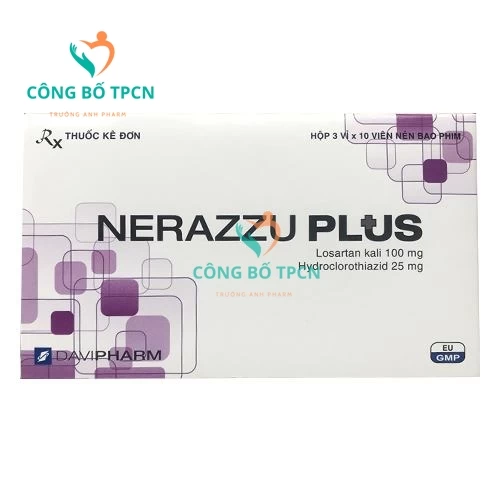 Nerazzu plus - Thuốc điều trị tăng huyết áp hiệu quả của Davipharm