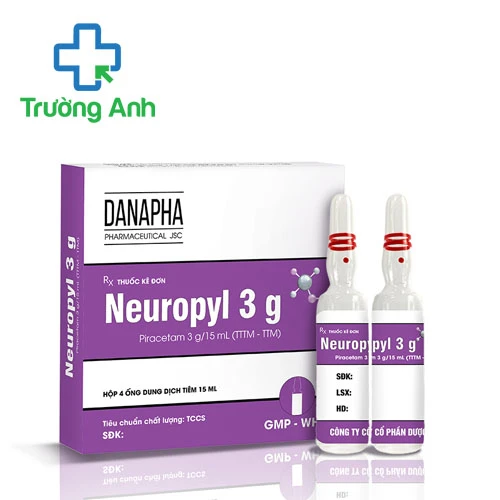 Neuropyl 3g Danapha - Thuốc điều trị triệu chứng chóng mặt hiệu quả