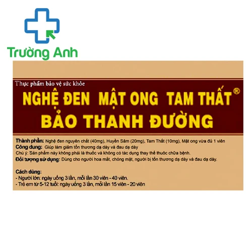Nghệ Đen Mật Ong Tam Thất Bảo Thanh Đường - Giúp bảo vệ dạ dày