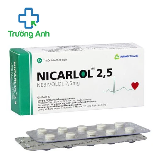 Nicarlol 2.5 Agimexpharm - Thuốc điều trị tăng huyết áp hiệu quả