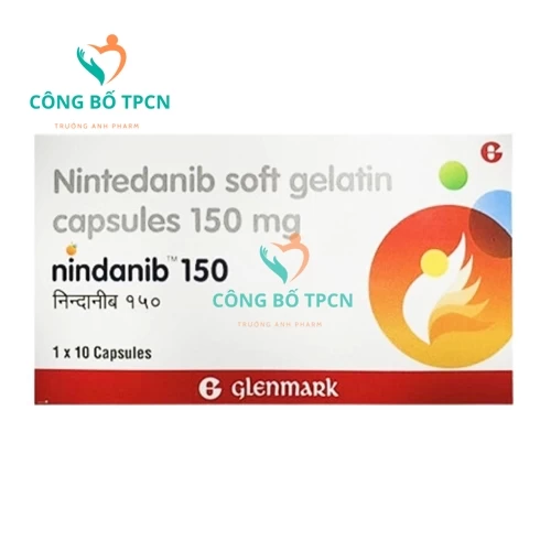 Nindanib 150 - Thuốc điều trị bệnh xơ hóa phổi, ung thư phổi