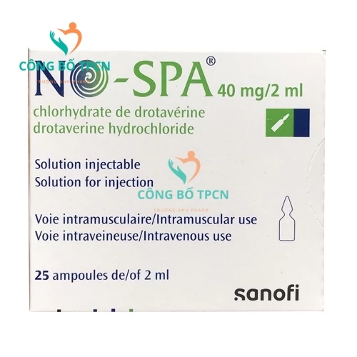 No-Spa 40mg/2ml - Thuốc chống co thắt nhóm cơ trơn hiệu quả