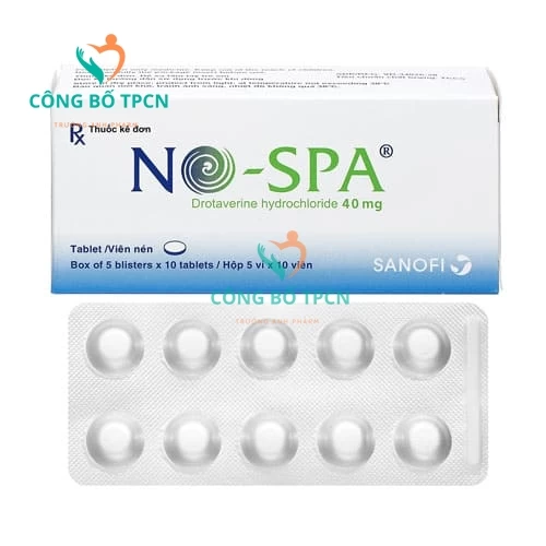 No-spa 40mg Sanofi (viên) - Thuốc điều trị co thắt cơ trơn hiệu quả