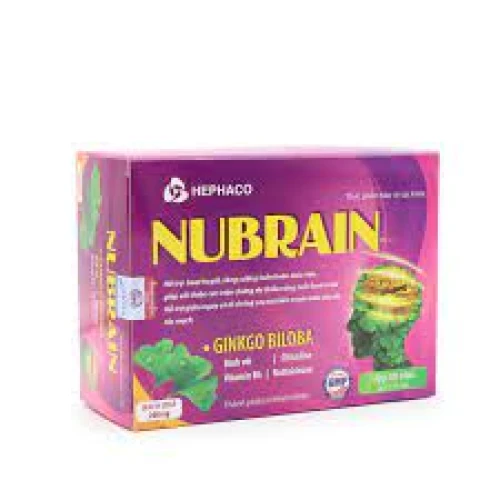 Nubrain - Hỗ trợ hoạt huyết, căng cường tuần hoàn máu lên não