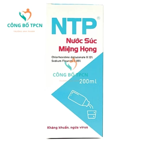 Nước súc miệng họng NTP - Vệ sinh răng miệng, kháng khuẩn hiệu quả