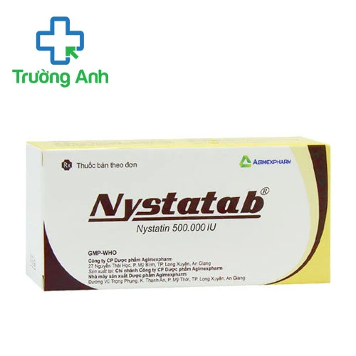 Nystatab 500.000IU Agimexpharm - Thuốc điều trị và dự phòng nấm Candida