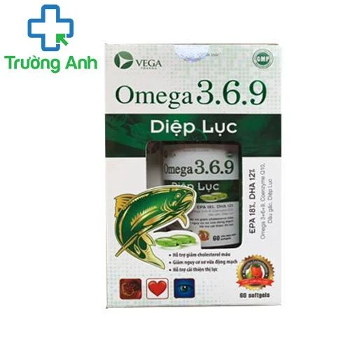 Omega 3.6.9 Diệp lục Vega - Bảo vệ sức khỏe tim mạch, cải thiện trí nhớ