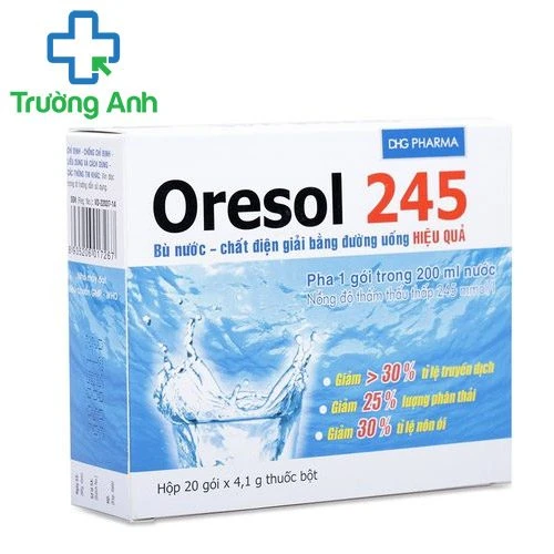 Oresol 245 DHG - Giúp bù nước và chất điện giải cho cơ thể hiệu quả