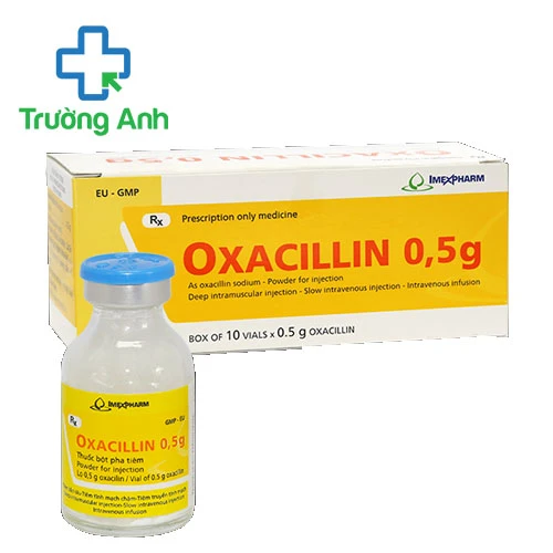Oxacillin 0,5g Imexpharm (tiêm) - Thuốc điều trị nhiễm khuẩn hiệu quả