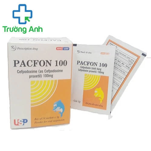 Pacfon 100 USP (bột) - Thuốc điều trị nhiễm khuẩn đường hô hấp dưới