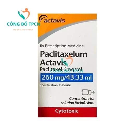 Paclitaxelum Actavis 260mg/43,33ml Sindan