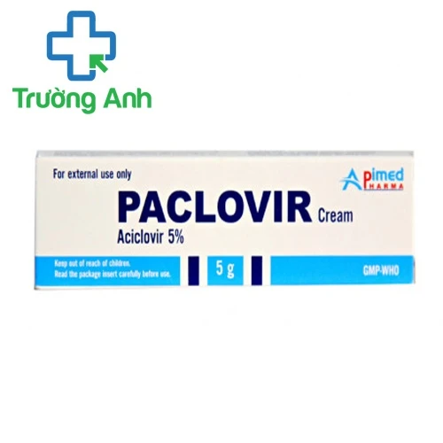 Paclovir cream - Thuốc điều trị nhiễm virus Herpes simplex của Apimed