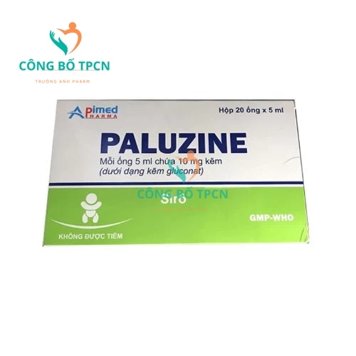 Paluzine 10mg/5ml (ống) - Giúp bổ sung kẽm và dự phòng thiếu kẽm của Apimed