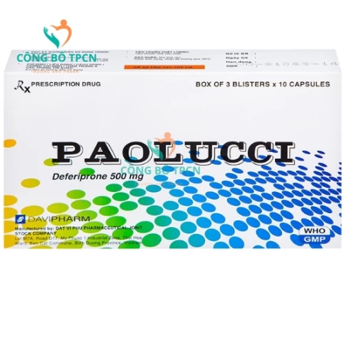 Paolucci - Thuốc điều trị chứng dư thừa Sắt trong cơ thể của Davipharm