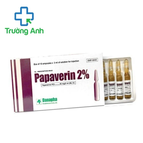 Papaverin 2% Danapha - Thuốc điều trị chống co thắt cơ trơn hiệu quả