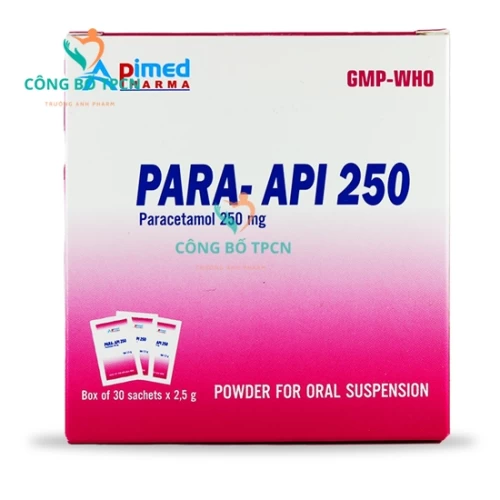 Para-Api 250 - Thuốc giảm đau hạ sốt của Apimed