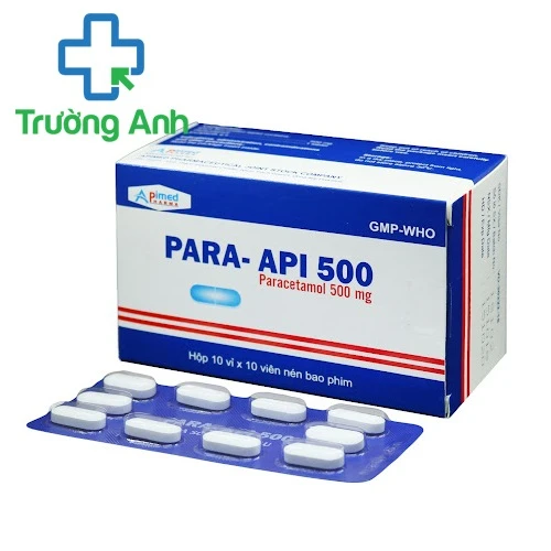 Para-Api 500 - Thuốc điều trị các cơn đau và hạ sốt của Apimed