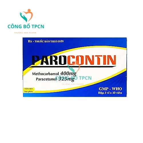 Parocontin Tipharco - Thuốc điều trị co thắt cơ xương hiệu quả