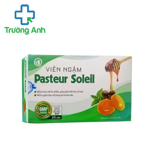 Viên ngậm Pasteur Soleil - Hỗ trợ giảm ho và rát họng hiệu quả