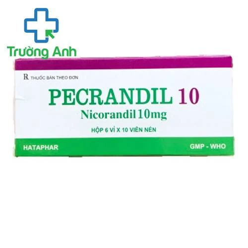 Pecrandil 10 - Thuốc điều trị đau cơn thắt ngực hiệu quả của Hataphar