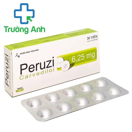 Peruzi-6,25 - Thuốc điều trị tăng huyết áp, suy tim của Davipharm