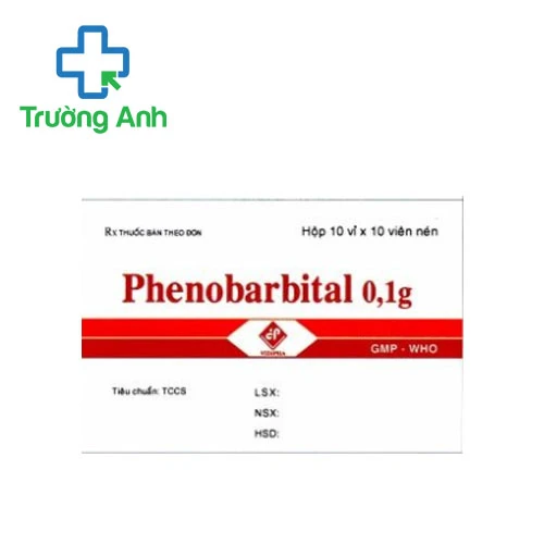 Phenobarbital 0,1g Vidipha - Thuốc điều trị động kinh hiệu quả
