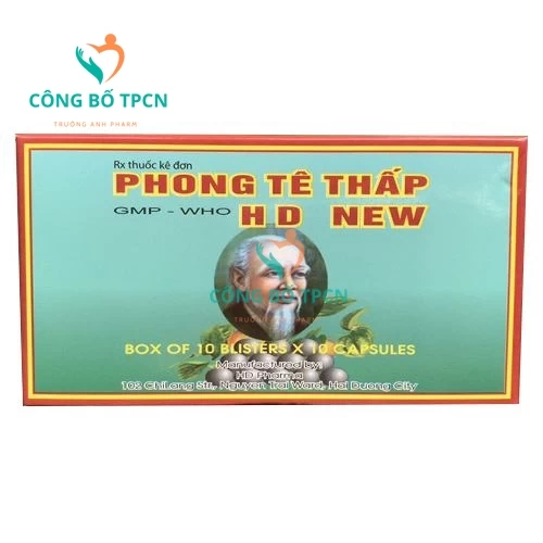 Phong tê thấp HD New (viên nang) - Thuốc giảm đau nhức xương khớp