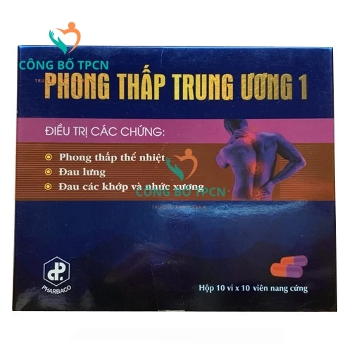 Phong thấp Trung Ương 1 Pharbaco - Thuốc điều trị phong thấp, giảm đau lưng