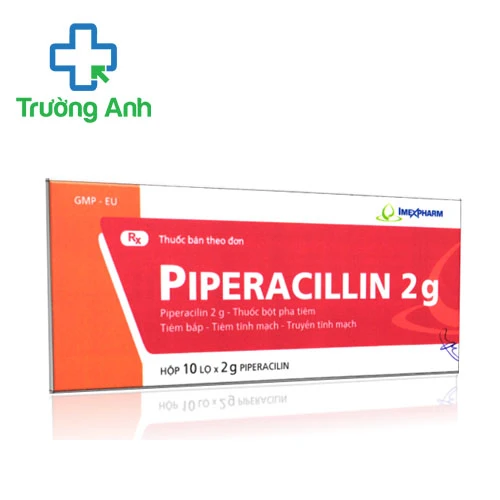 Piperacillin 2g Imexpharm - Thuốc điều trị nhiễm khuẩn nặng hiệu quả