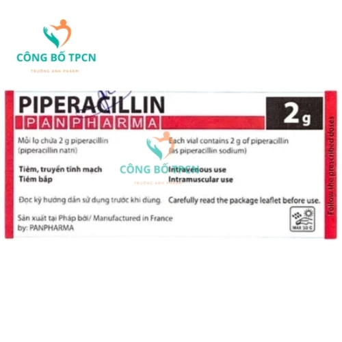 Piperacillin Panpharma 2g - Điều trị nhiễm khuẩn nặng