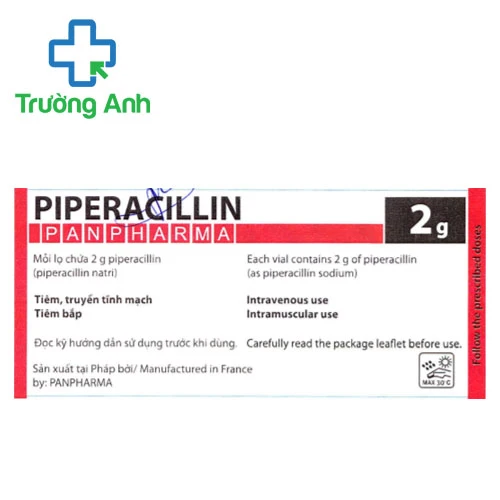 Piperacillin Panpharma 2g - Điều trị nhiễm khuẩn nặng