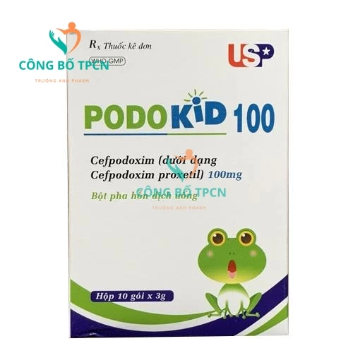 Podokid 100 - Thuốc điều trị nhiễm khuẩn hiệu quả của US Pharma