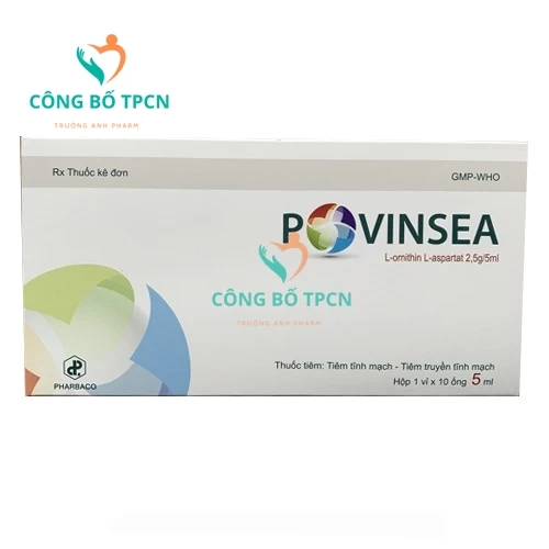 Povinsea 2,5g/5ml Pharbaco - Thuốc hỗ trợ điều trị các bệnh lý về gan