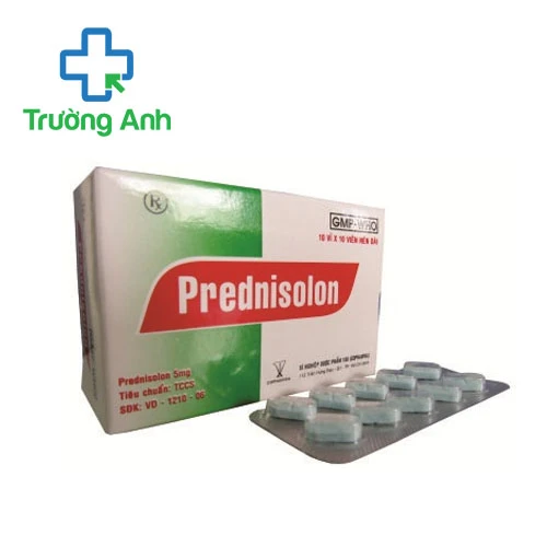 Prednisolon 5mg Armephaco - Thuốc chống viêm xương khớp hiệu quả  