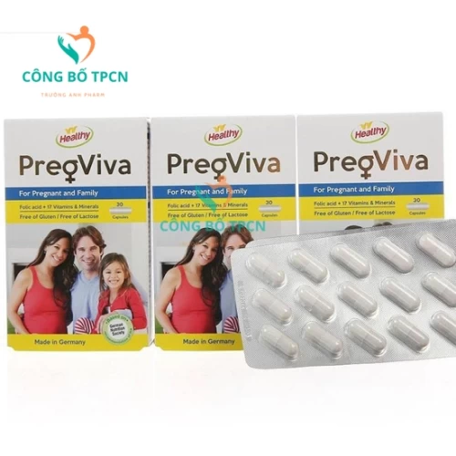 PregViva - Tăng cường sức khỏe cho bà mẹ mang thai, cho con bú