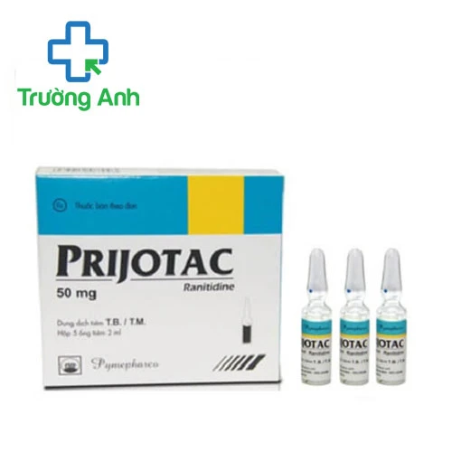 Prijotac 50mg/2ml Pymepharco - Thuốc điều trị loét dạ dày tá tràng hiệu quả