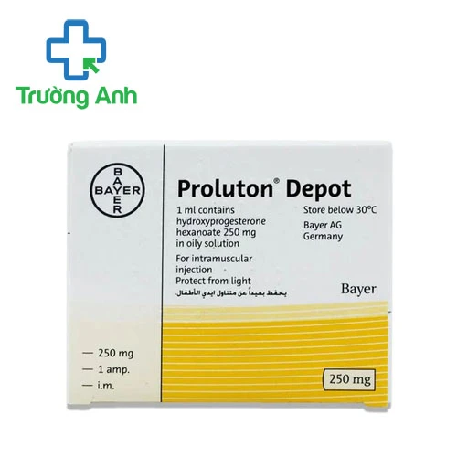 Proluton Depot 250mg Bayer - Dung dịch tiêm phòng dọa sảy thai hiệu quả