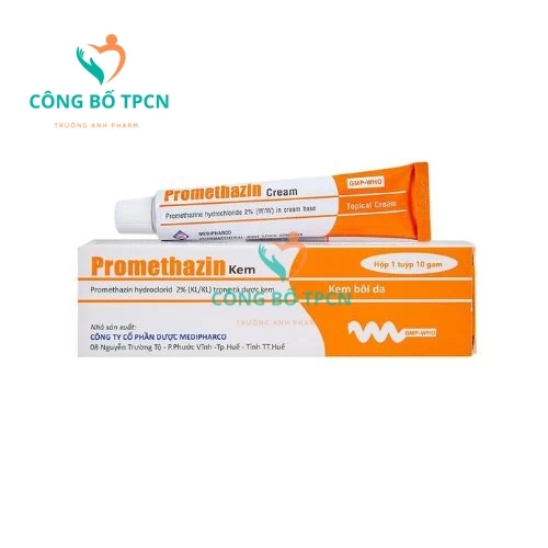 Promethazin 10g Medipharco - Phòng và điều trị phản ứng quá mẫn