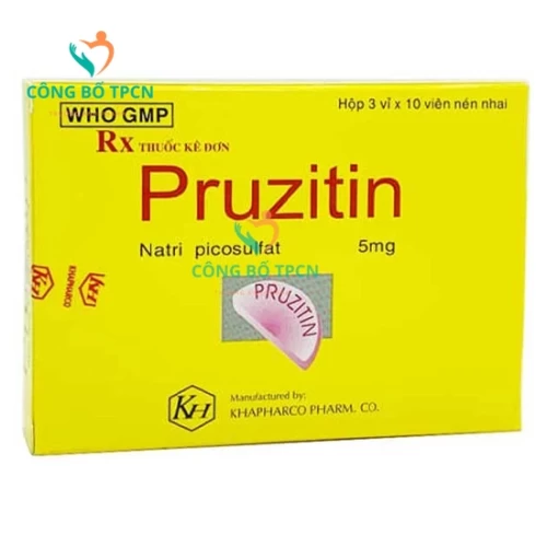 Pruzitin - Thuốc trị táo bón, dùng cho chụp, phẫu thuật đại tràng