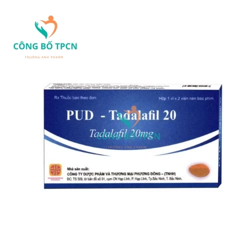 PUD-Tadalafil 20 Phương Đông - Thuốc điều trị rối loạn cương dương hiệu quả