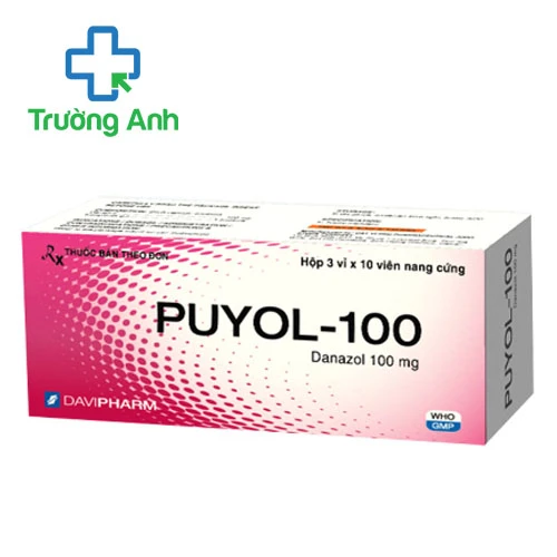 Puyol-100 Davipharm - Thuốc điều trị Lạc nội mạc tử cung hiệu quả