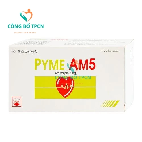 Pyme AM5 Pymepharco (viên nén) - Thuốc điều trị đau thắt ngực hiệu quả