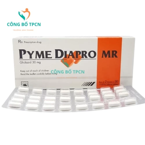 Pyme Diapro MR 30mg Pymepharco - Thuốc điều trị đái tháo đường tuýp 2